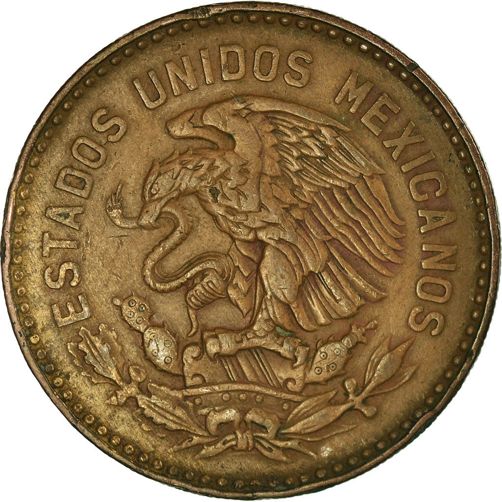 Coin, Mexico, 50 Centavos, 1956, Mexico City, EF(40-45), Bronze, KM:450