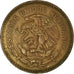 Coin, Mexico, 50 Centavos, 1956, Mexico City, EF(40-45), Bronze, KM:450