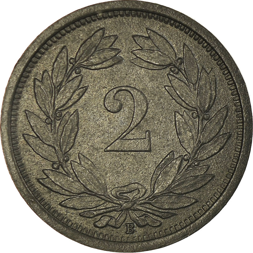 Coin, Switzerland, 2 Rappen, 1946, Bern, EF(40-45), Zinc, KM:4.2b