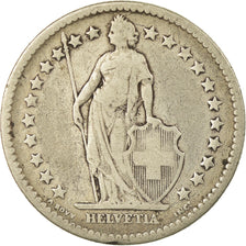 Coin, Switzerland, 2 Francs, 1878, Bern, VF(30-35), Silver, KM:21