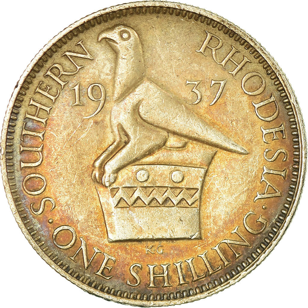 Coin, Southern Rhodesia, George VI, Shilling, 1937, EF(40-45), Silver, KM:11