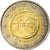 França, 2 Euro, EMU, 2009, MS(63), Bimetálico