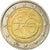 Belgia, 2 Euro, EMU, 2009, MS(63), Bimetaliczny