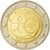 Słowacja, 2 Euro, EMU, 2009, MS(63), Bimetaliczny