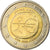 Cyprus, 2 Euro, EMU, 2009, MS(63), Bi-Metallic