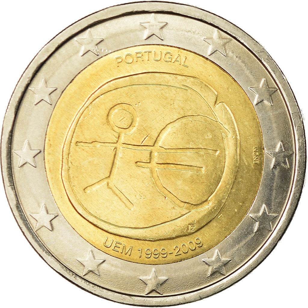 Portogallo, 2 Euro, EMU, 2009, SPL, Bi-metallico