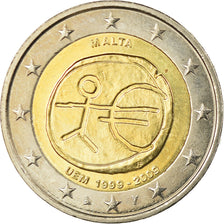 Malta, 2 Euro, EMU, 2009, SC, Bimetálico
