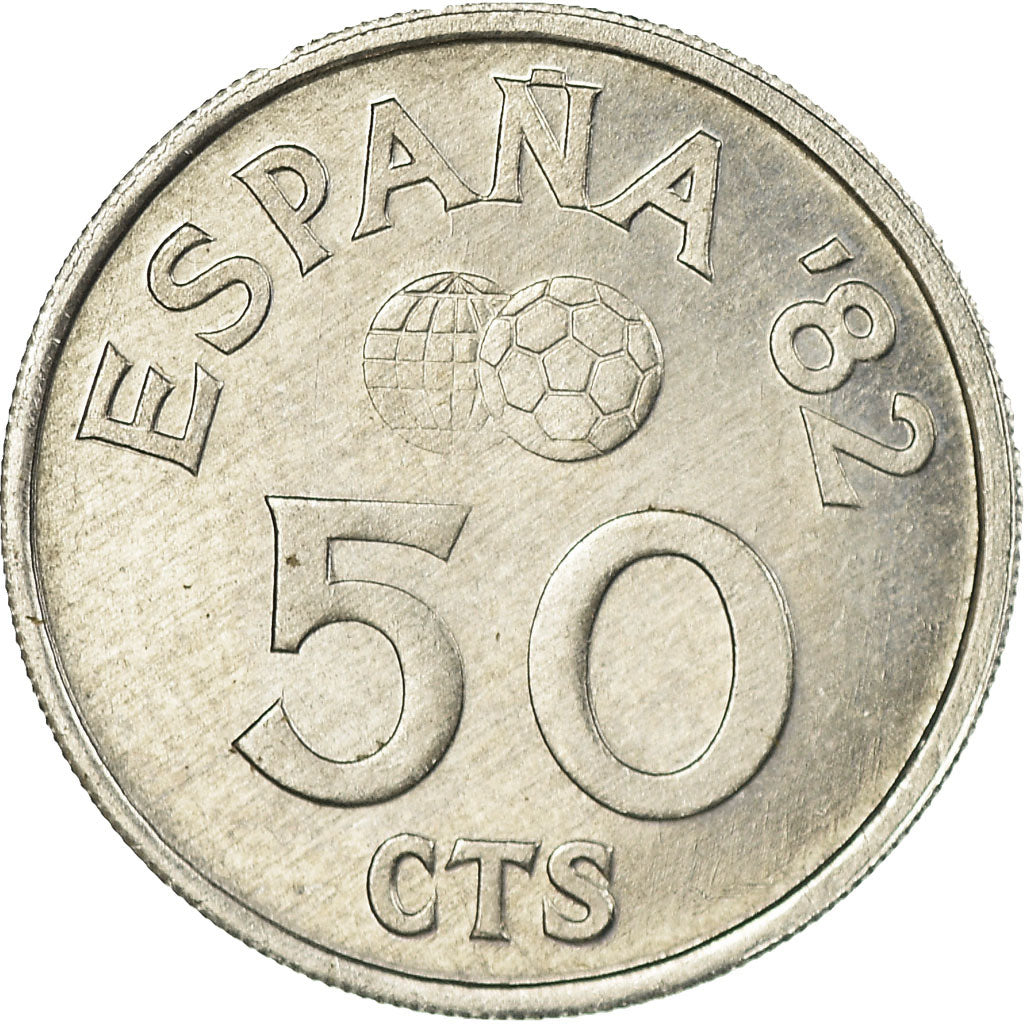Munten, Spanje, Juan Carlos I, 50 Centimos, 1980, UNC-, Aluminium, KM:815