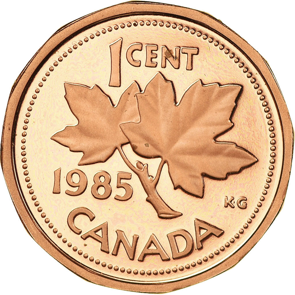 Coin, Canada, Elizabeth II, Cent, 1985, Royal Canadian Mint, Ottawa, Proof