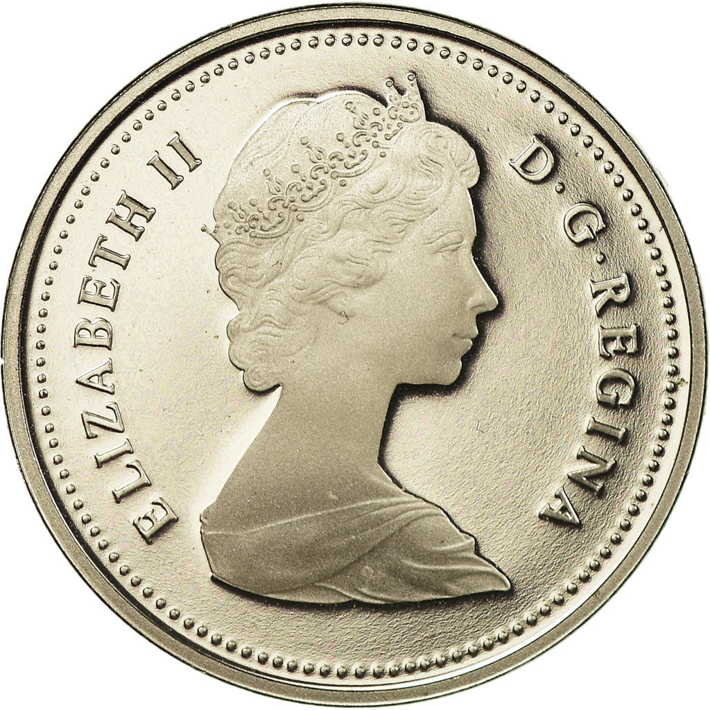 Coin, Canada, Elizabeth II, 5 Cents, 1985, Royal Canadian Mint, Ottawa, Proof