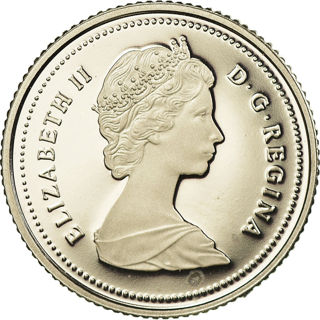 Moneta, Canada, Elizabeth II, 10 Cents, 1985, Royal Canadian Mint, Ottawa