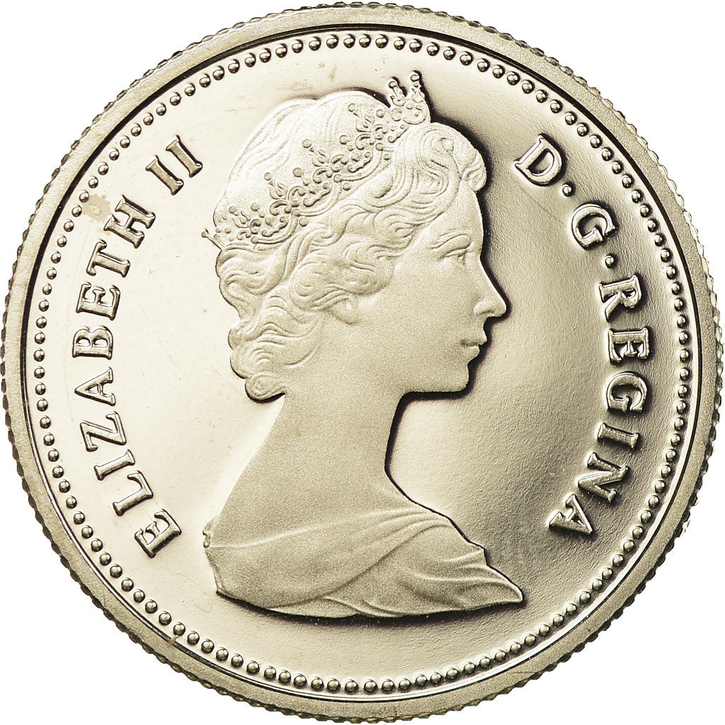 Munten, Canada, Elizabeth II, 25 Cents, 1985, Royal Canadian Mint, Ottawa