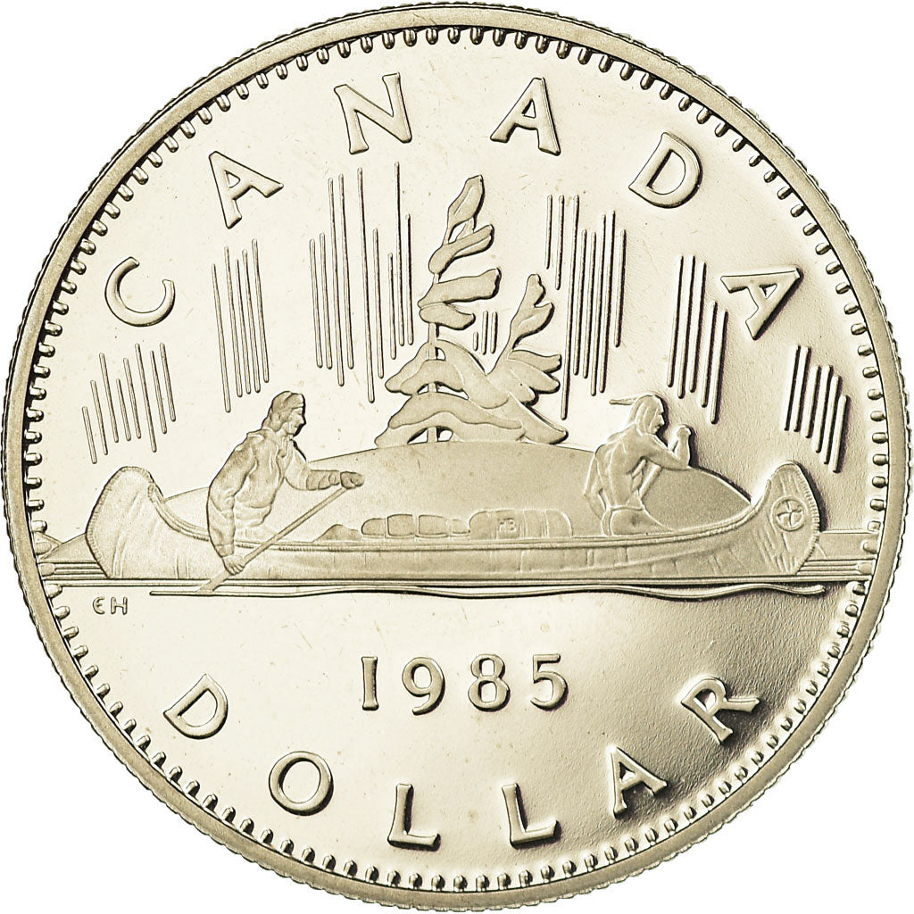 Coin, Canada, Elizabeth II, Dollar, 1985, Royal Canadian Mint, Ottawa, Proof