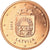 Letonia, 5 Euro Cent, 2014, SC, Cobre chapado en acero