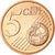 Letonia, 5 Euro Cent, 2014, SC, Cobre chapado en acero
