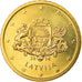 Letónia, 50 Euro Cent, 2014, MS(63), Latão