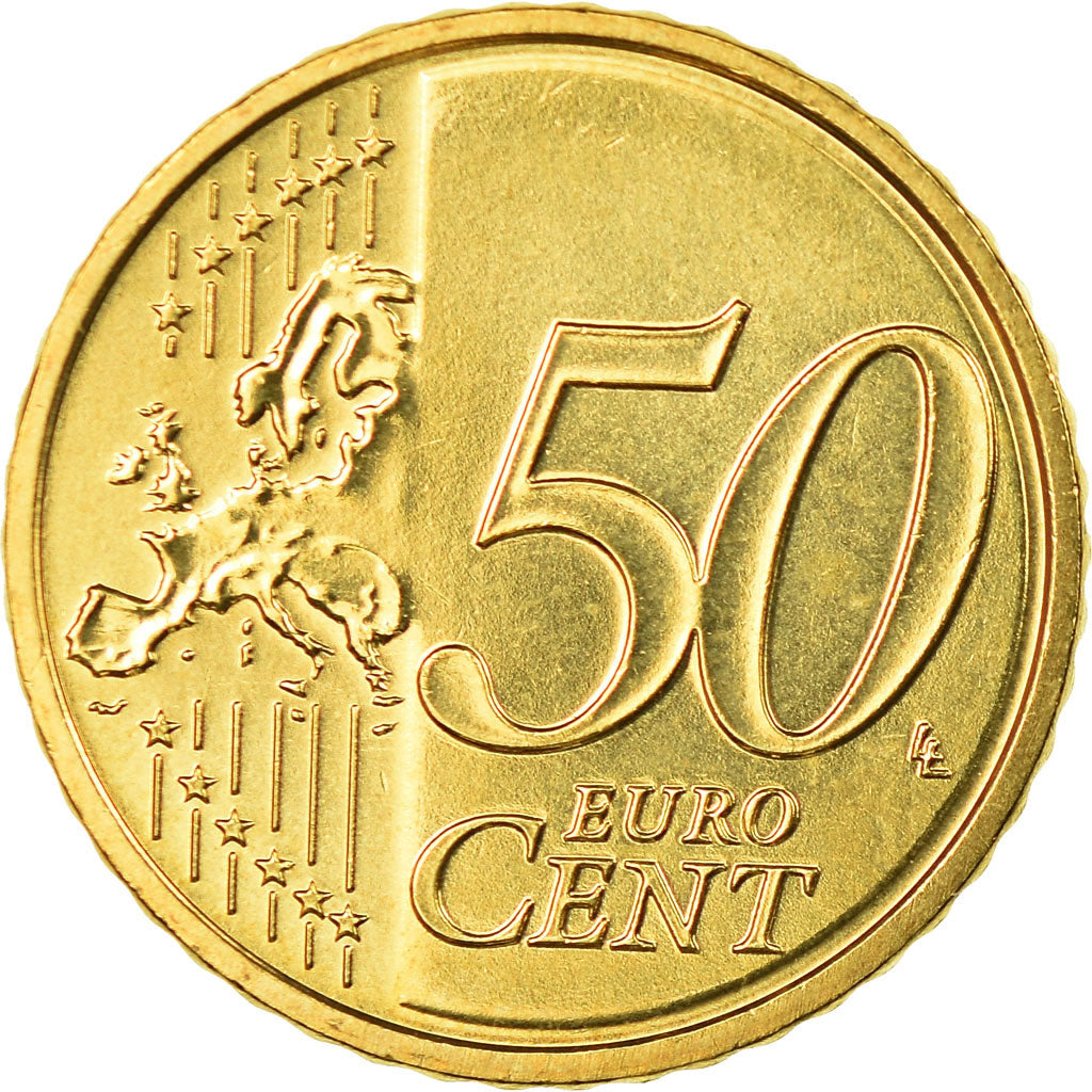 Letónia, 50 Euro Cent, 2014, MS(63), Latão