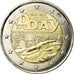 France, 2 Euro, D-Day, 2014, MS(63), Bi-Metallic, Gadoury:18, KM:New