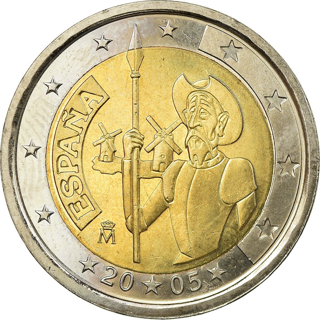 Spagna, 2 Euro, Don Quichotte, 2005, SPL, Bi-metallico, KM:1063