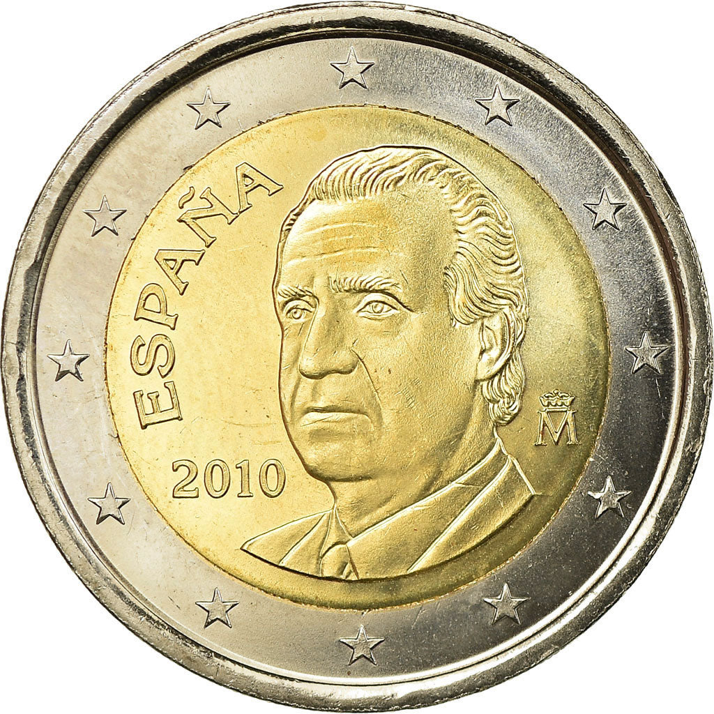 Spain, 2 Euro, 2010, MS(63), Bi-Metallic, KM:1151