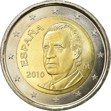 Espanha, 2 Euro, 2010, MS(63), Bimetálico, KM:1151