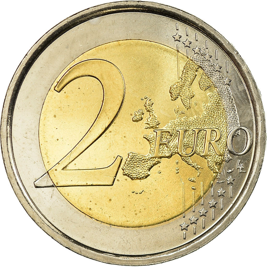 Spain, 2 Euro, 2010, MS(63), Bi-Metallic, KM:1151