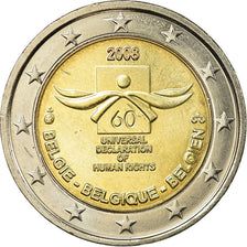 Belgium, 2 Euro, Déclaration des Droits de l'Homme, 2008, AU(55-58)