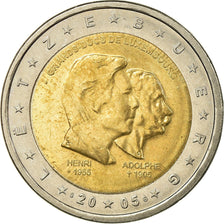 Luxembourg, 2 Euro, Henri, Adolphe, 2005, EF(40-45), Bi-Metallic, KM:87