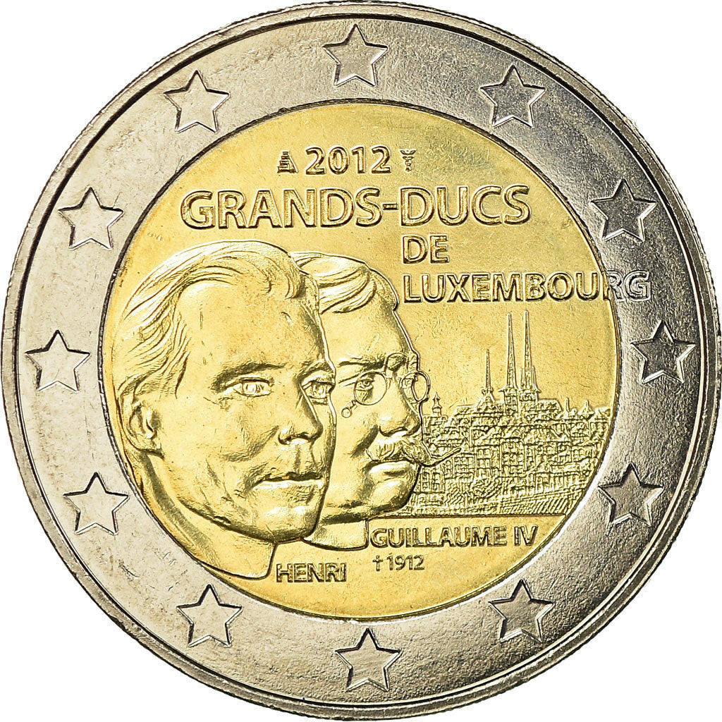 Lussemburgo, 2 Euro, 100 th anniversary of the death of william IV, 2012, SPL