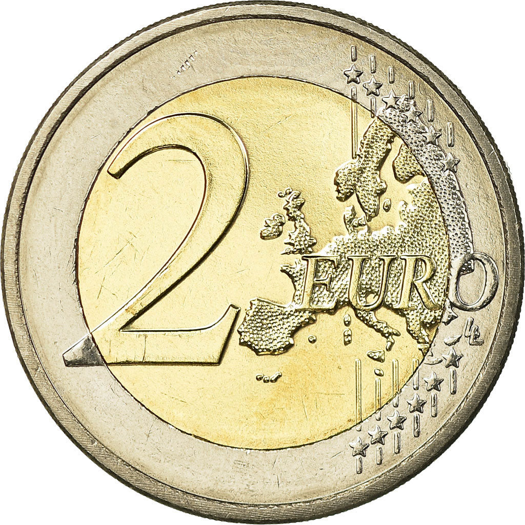 Luxemburgo, 2 Euro, Hymne National, 2013, SC, Bimetálico