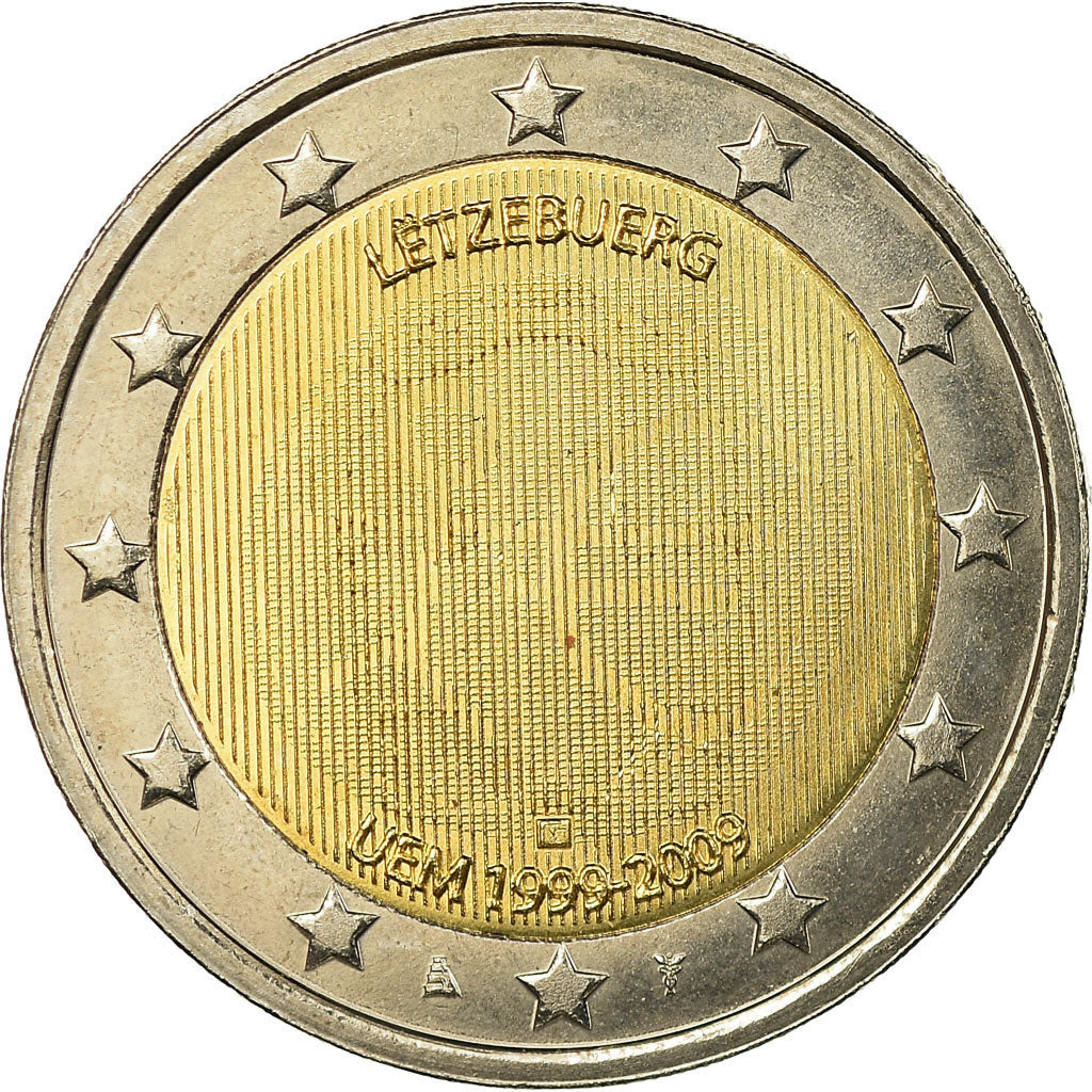 Luxembourg, 2 Euro, European Monetary Union - 10th Anniversary, 2009, SUP