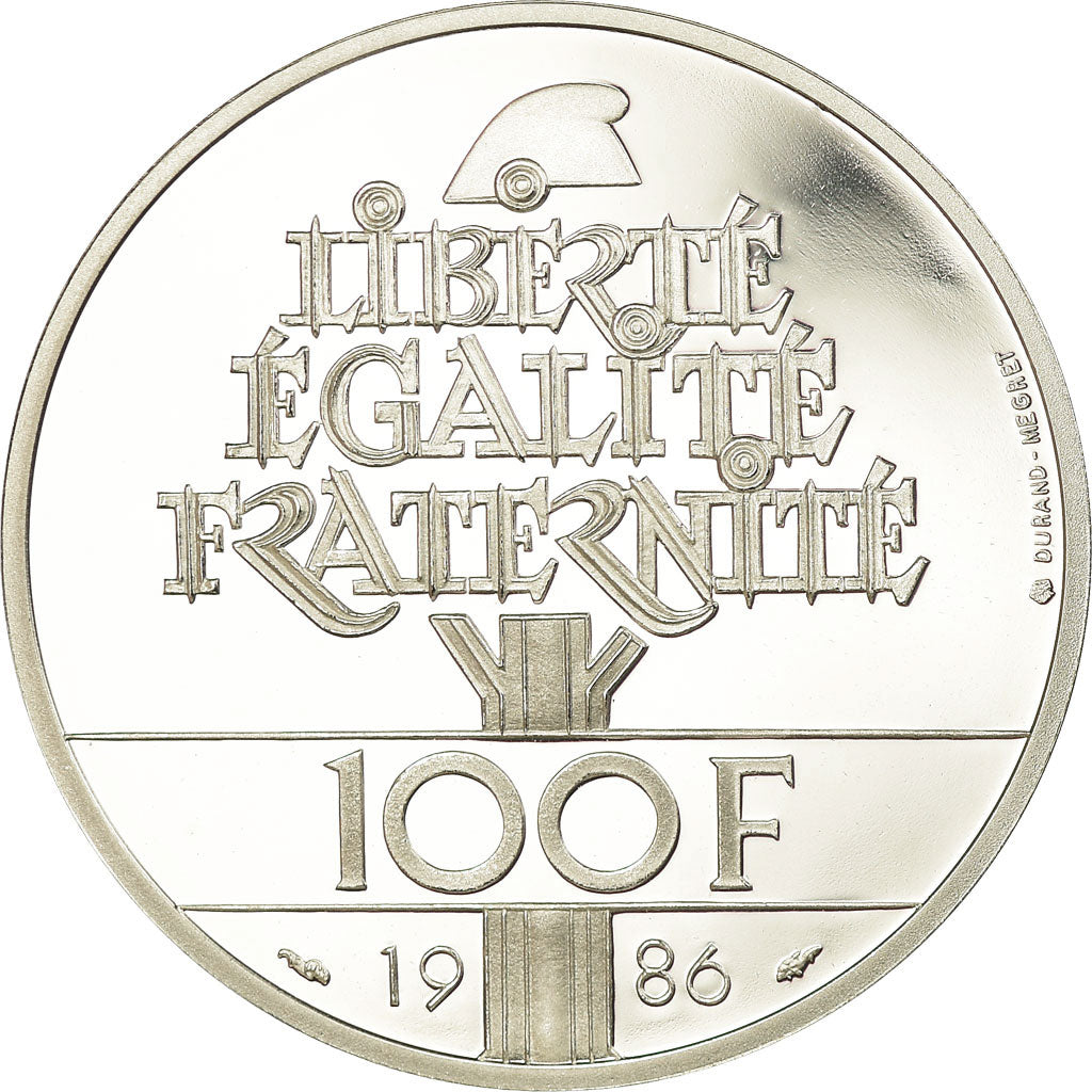 Coin, France, 100 Francs, 1986, MS(65-70), Silver, KM:960a, Gadoury:901