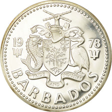 Moeda, Barbados, 10 Dollars, 1978, Franklin Mint, Proof, MS(65-70), Prata