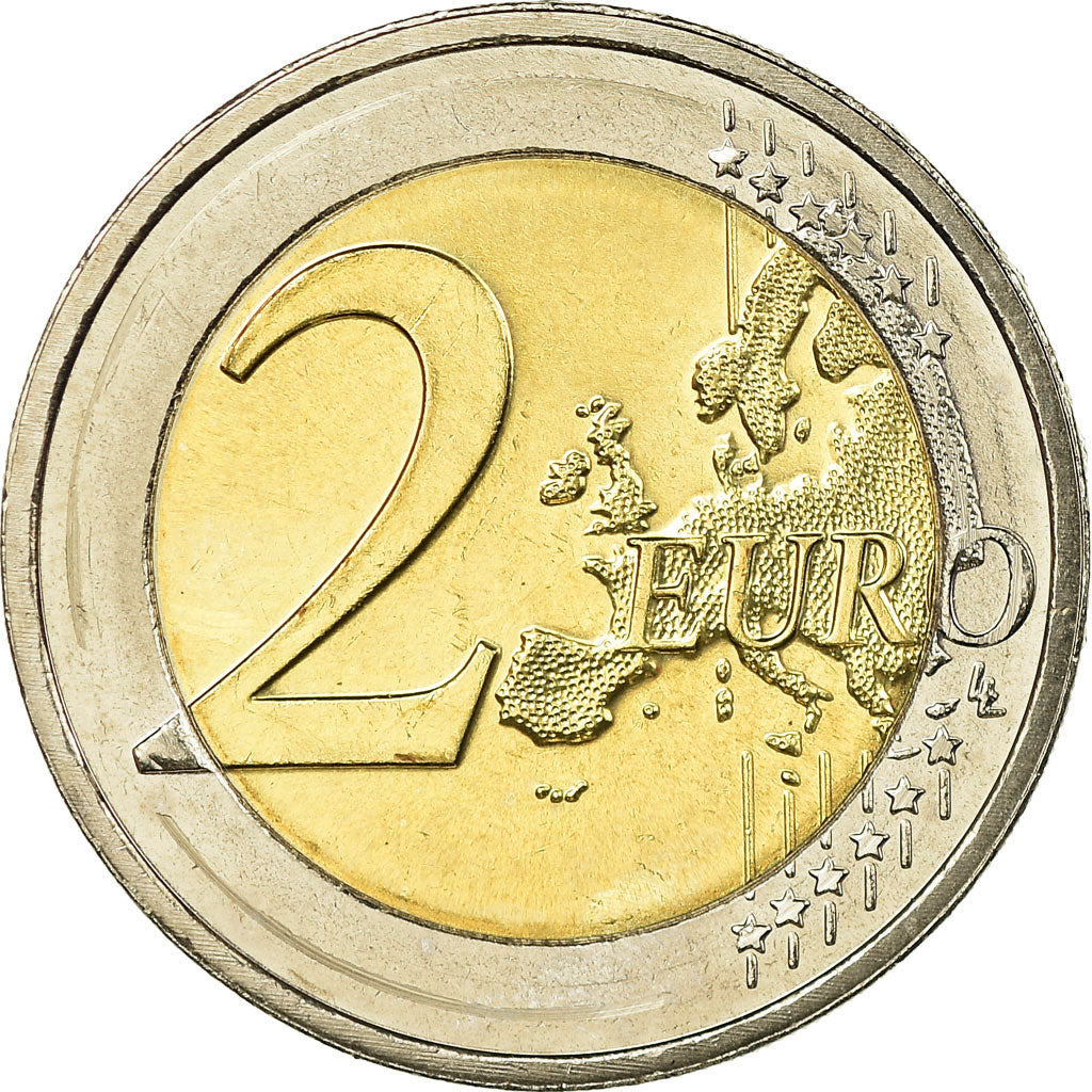 Luxembourg, 2 Euro, 10 years euro, 2012, AU(55-58), Bi-Metallic, KM:119
