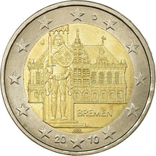 GERMANY - FEDERAL REPUBLIC, 2 Euro, 2010, MS(63), Bi-Metallic, KM:285