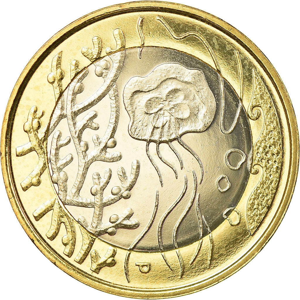 Finlandia, 5 Euro, 2014, SPL, Bi-metallico