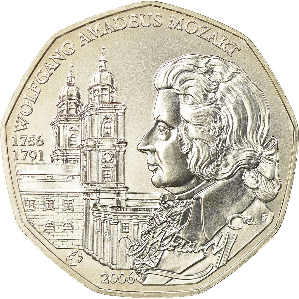 Autriche, 5 Euro, Mozart, 2006, FDC, Argent, KM:3131