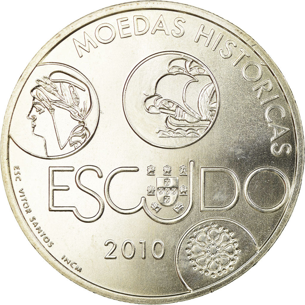 Portogallo, 10 Euro, 2010, SPL, Argento, KM:803
