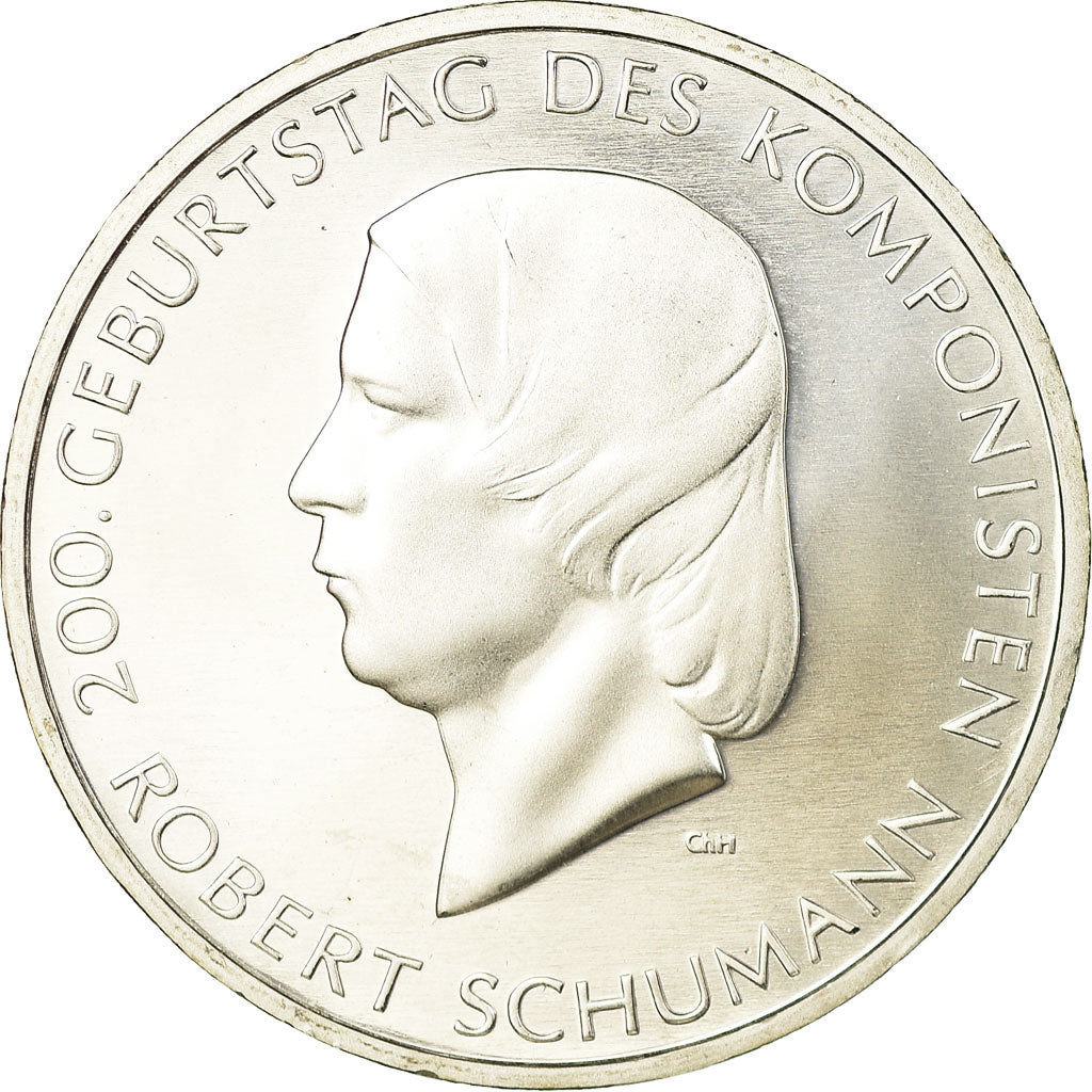 ALEMANIA - REPÚBLICA FEDERAL, 10 Euro, 2010, Proof, SC, Plata, KM:288