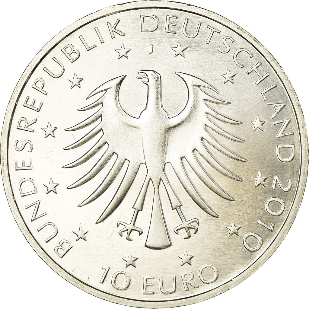 ALEMANIA - REPÚBLICA FEDERAL, 10 Euro, 2010, Proof, SC, Plata, KM:288