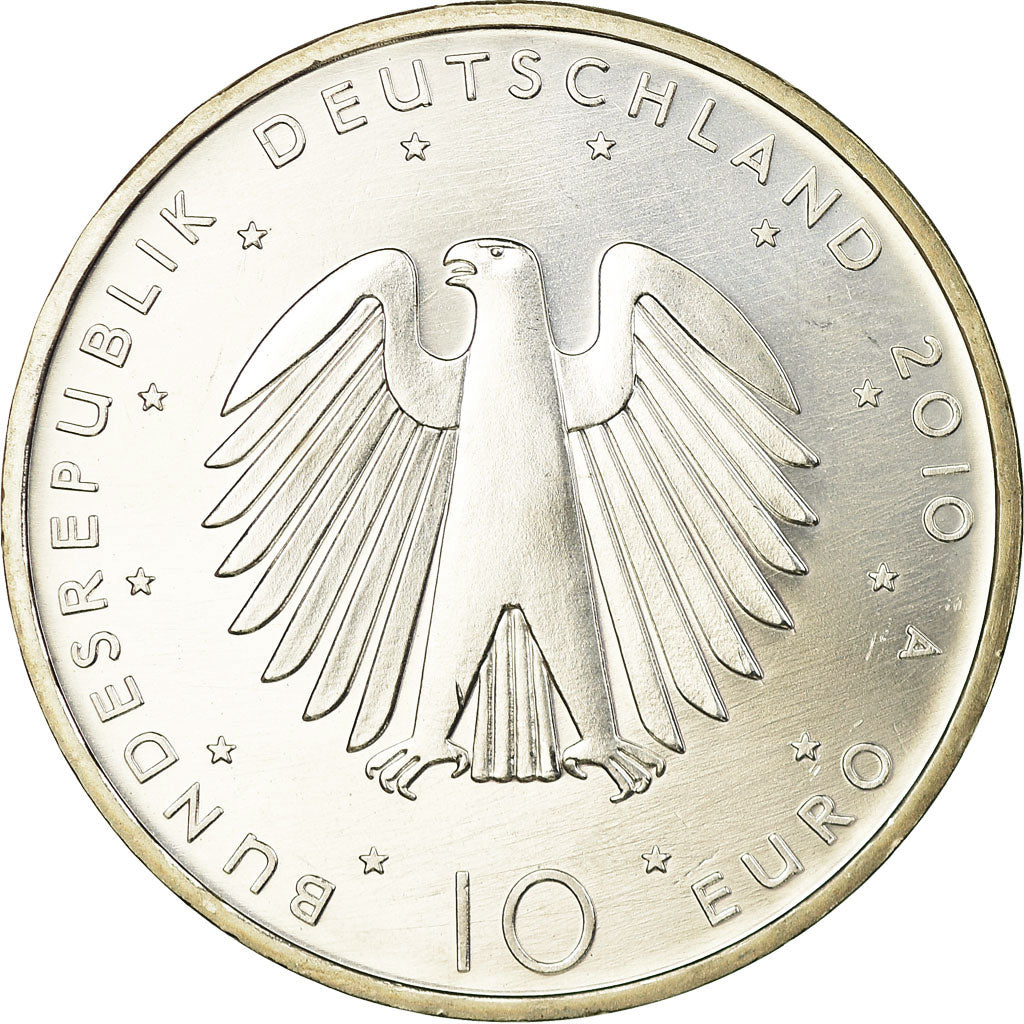 Niemcy - RFN, 10 Euro, 2010, Berlin, MS(63), Srebro, KM:290
