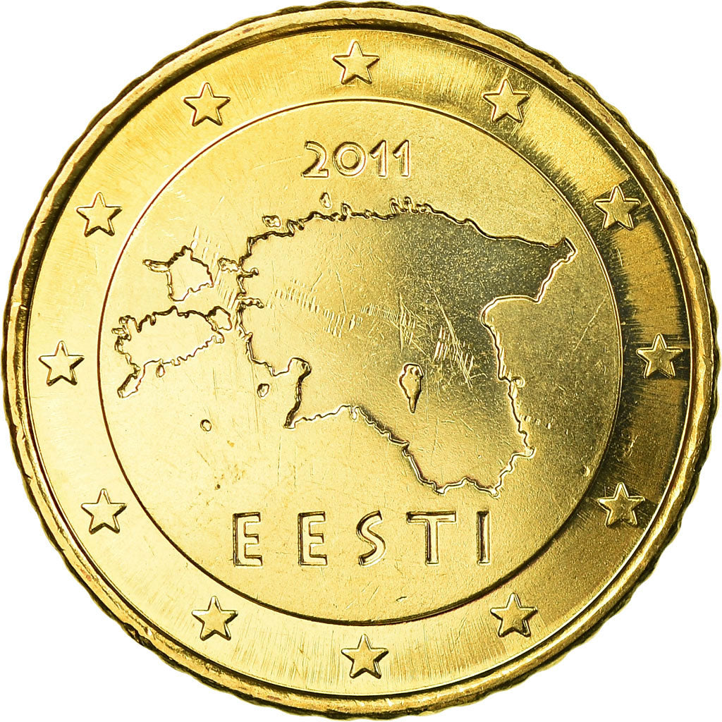 Estonia, 50 Euro Cent, 2011, UNZ, Messing, KM:66