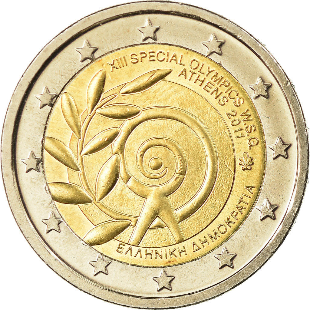 Greece, 2 Euro, Olympics Athens, 2011, MS(63), Bi-Metallic, KM:239