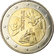 Netherlands, 2 Euro, Erasme, 2011, MS(63), Bi-Metallic, KM:298