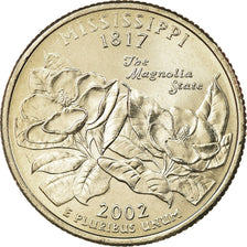 Coin, United States, Mississippi, Quarter, 2002, U.S. Mint, Philadelphia