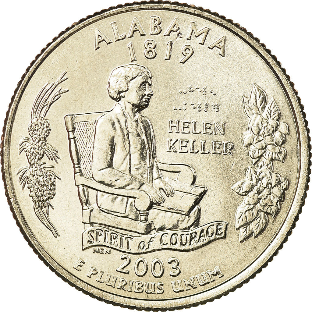 Coin, United States, Alabama, Quarter, 2003, U.S. Mint, Denver, MS(65-70)