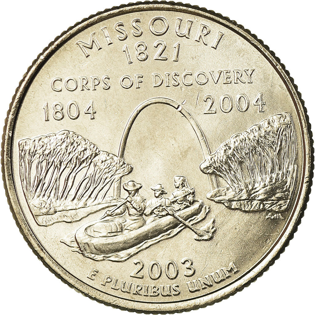Coin, United States, Missouri, Quarter, 2003, U.S. Mint, Philadelphia