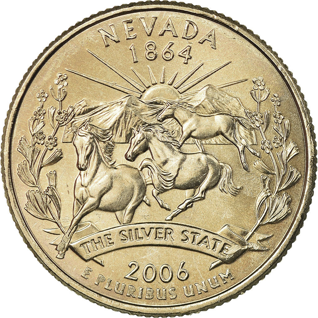 Coin, United States, Nevada, Quarter, 2006, U.S. Mint, Philadelphia, MS(65-70)