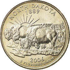 Coin, United States, North Dakota, Quarter, 2006, U.S. Mint, Philadelphia