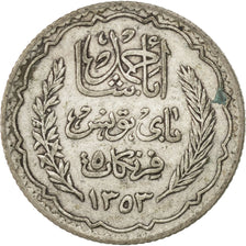 TUNISIA, 5 Francs, 1936, Paris, KM #261, EF(40-45), Silver, 4.93